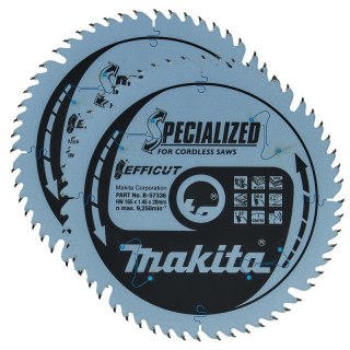 DWIE PIŁY SPIEKOWE 'EFFICUT' 165*20*56Z DREWNO, MDF,LAMINAT