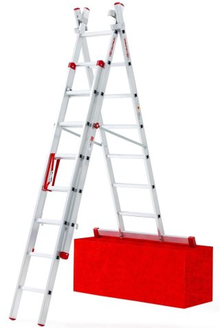 DRABINA TRZYELEMENTOWA 3X10 SZCZEBLI AK300.3SC - F. SCHODOWA